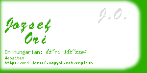 jozsef ori business card